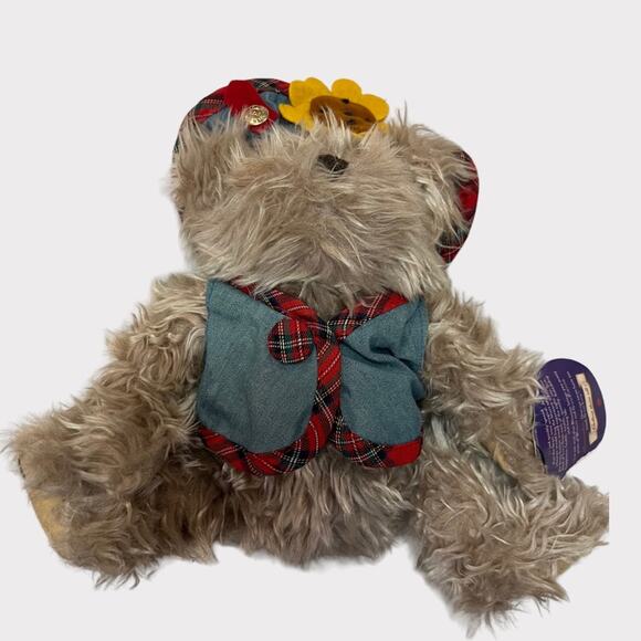 Brass Button Bear Vintage Sunflower 90s Blossom Bear 10” - Picture 1 of 8